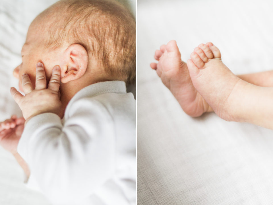  Newborn photography of Harrison's tiny toes and fingers 